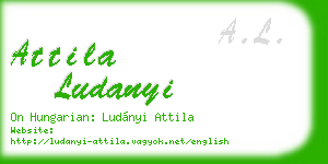 attila ludanyi business card