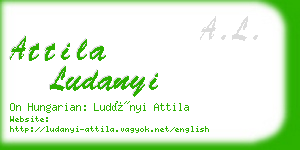 attila ludanyi business card